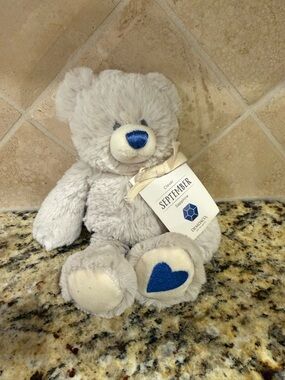 Demdaco September sapphire Plush Bear